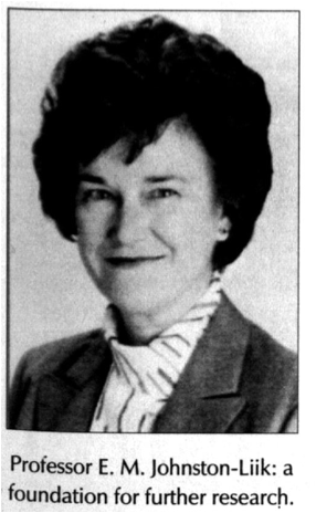 Head and shoulders photo of dark-haired woman, Edith Johnston