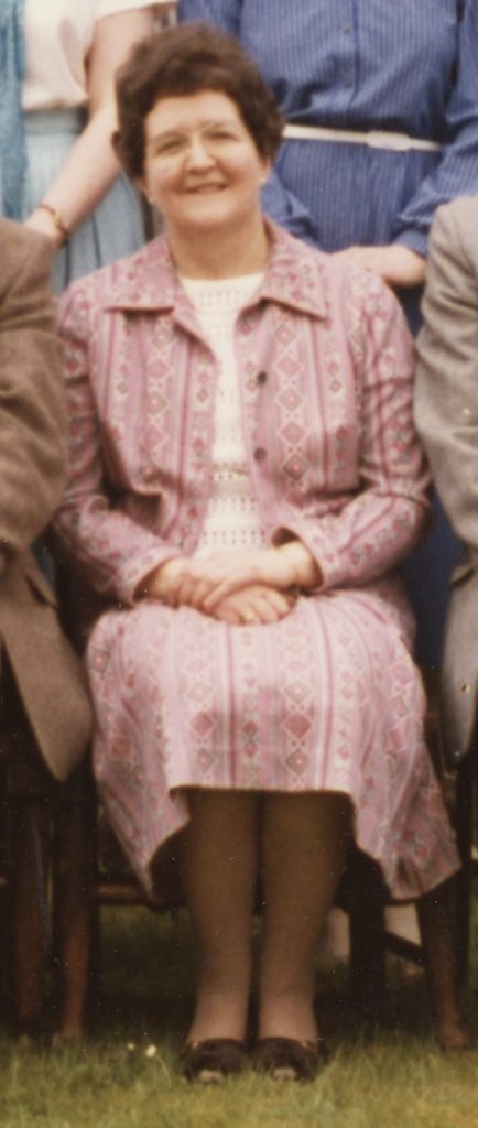 Lorna Walker in pink jacket
