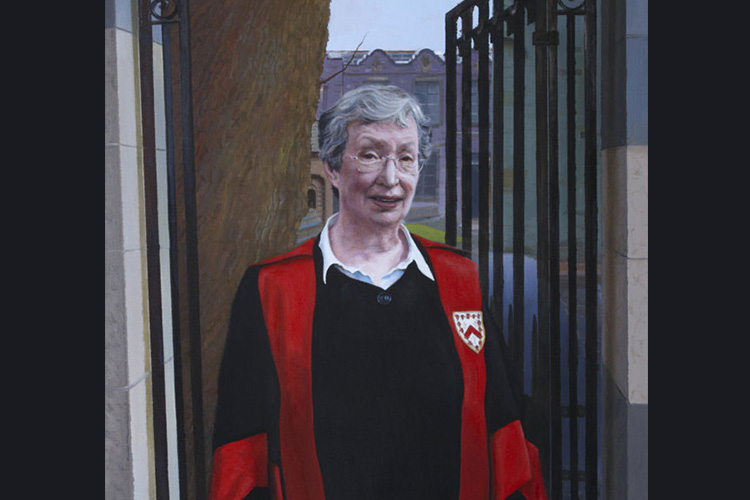 oil painting of Ann Kettle in gown